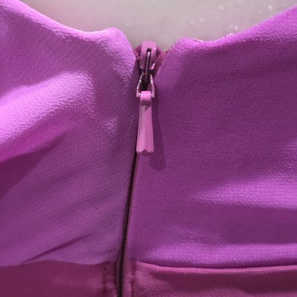 NEXT Ombré Babydoll Tunic Top Pink Purple Gradient V-Neck Empire Waist UK 8/US 4 - Picture 6 of 9